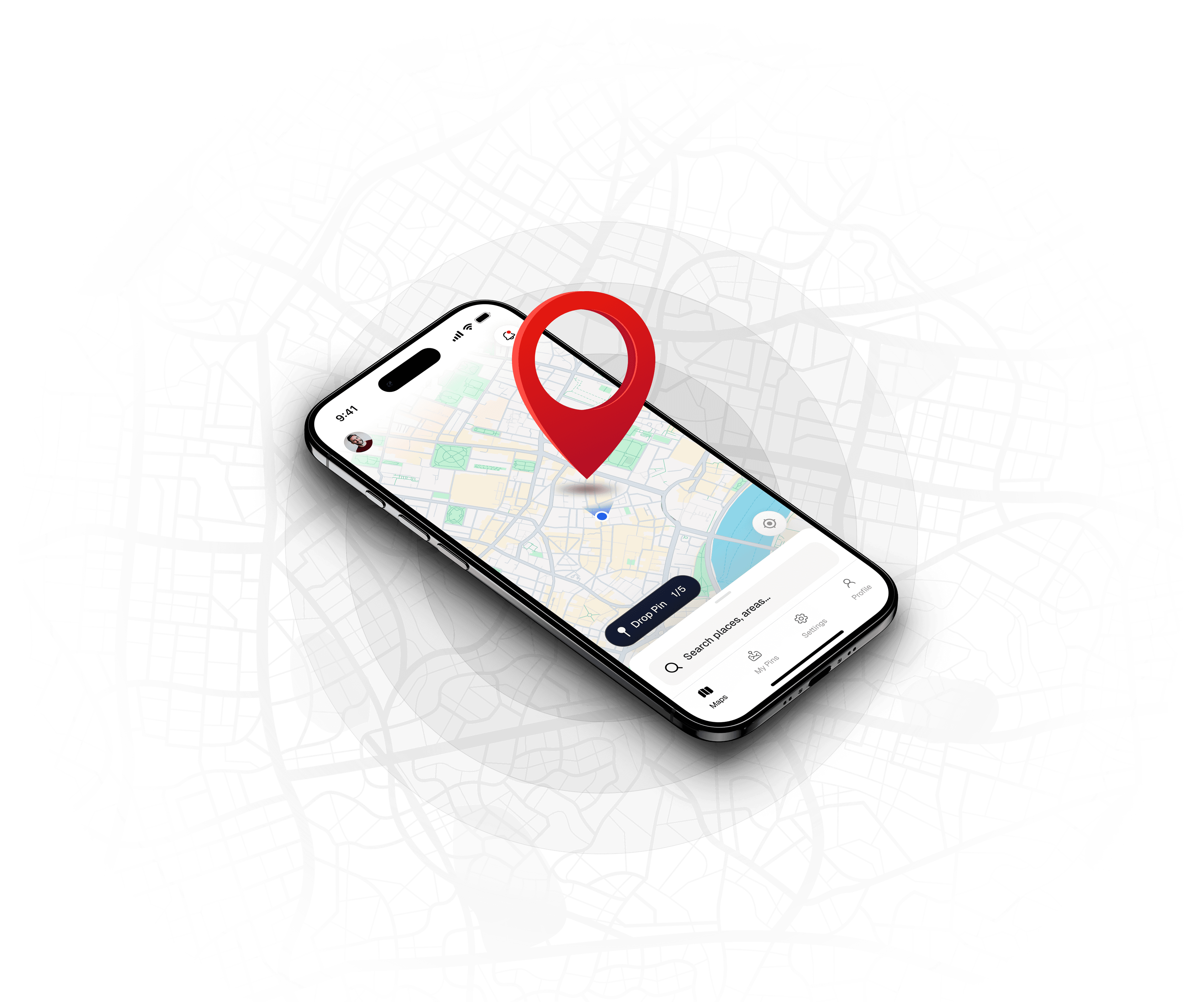 Pinpoint map preview