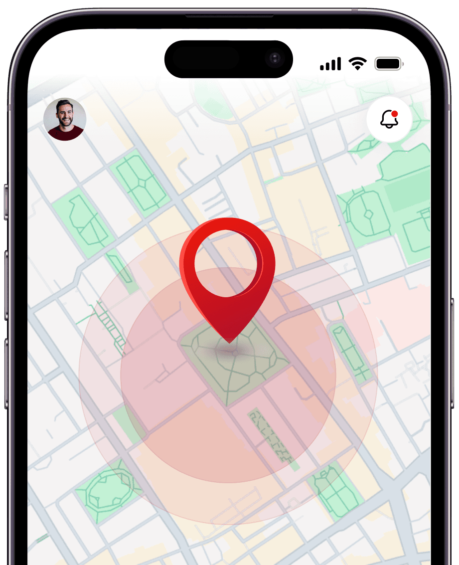 Drop a pin where you lost it.